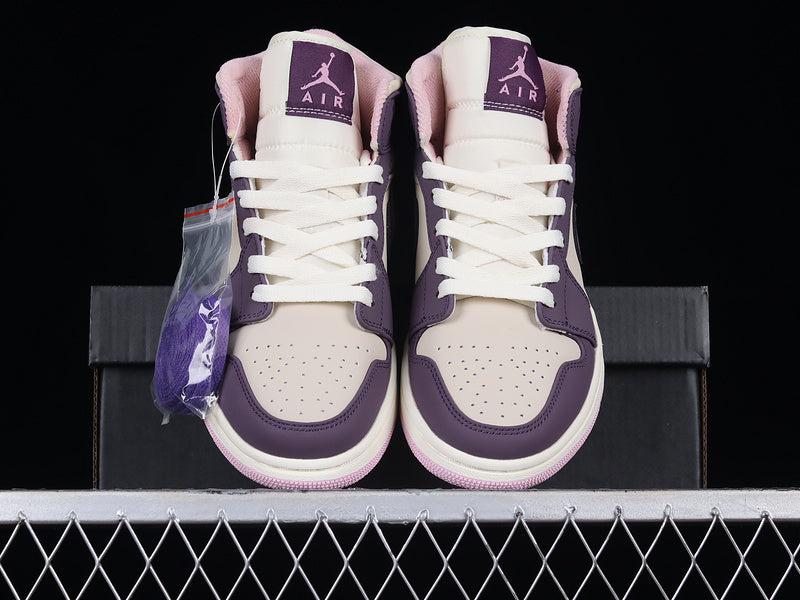 Jordan 1 Mid Pro Purple Desert Sand