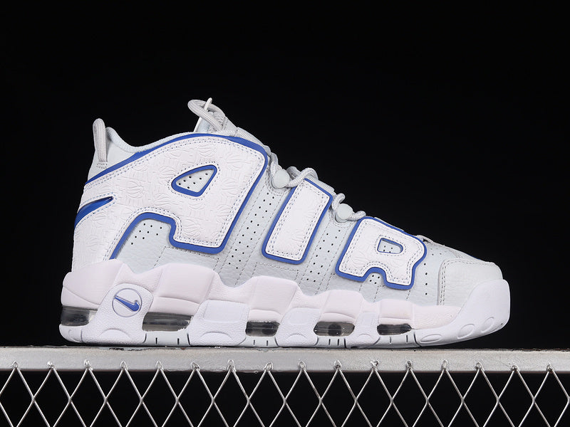 Nike Air More Uptempo Embossed White Royal Blue