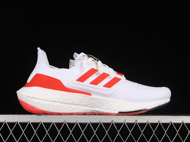 Adidas Ultra Boost 22 White Vivid Red