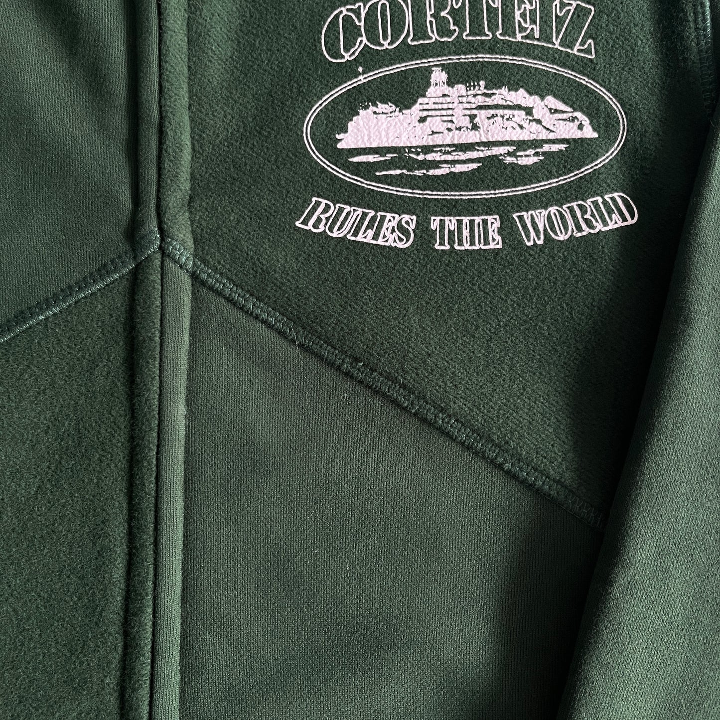 Corteiz Superior V2 Zip-Up Hoodie Forrest Green