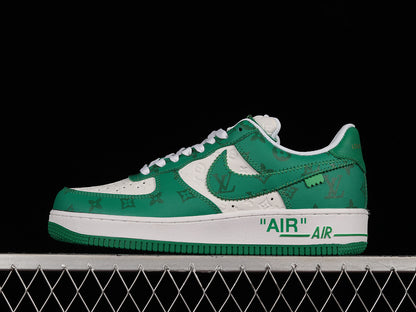 Nike Air Force 1 Low Louis Vuitton By Virgil Abloh White Green