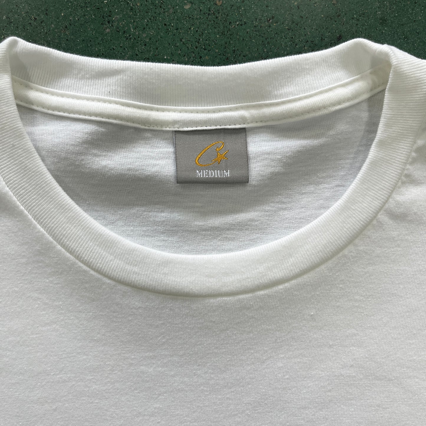 Corteiz Shiny Alcatraz Tee White