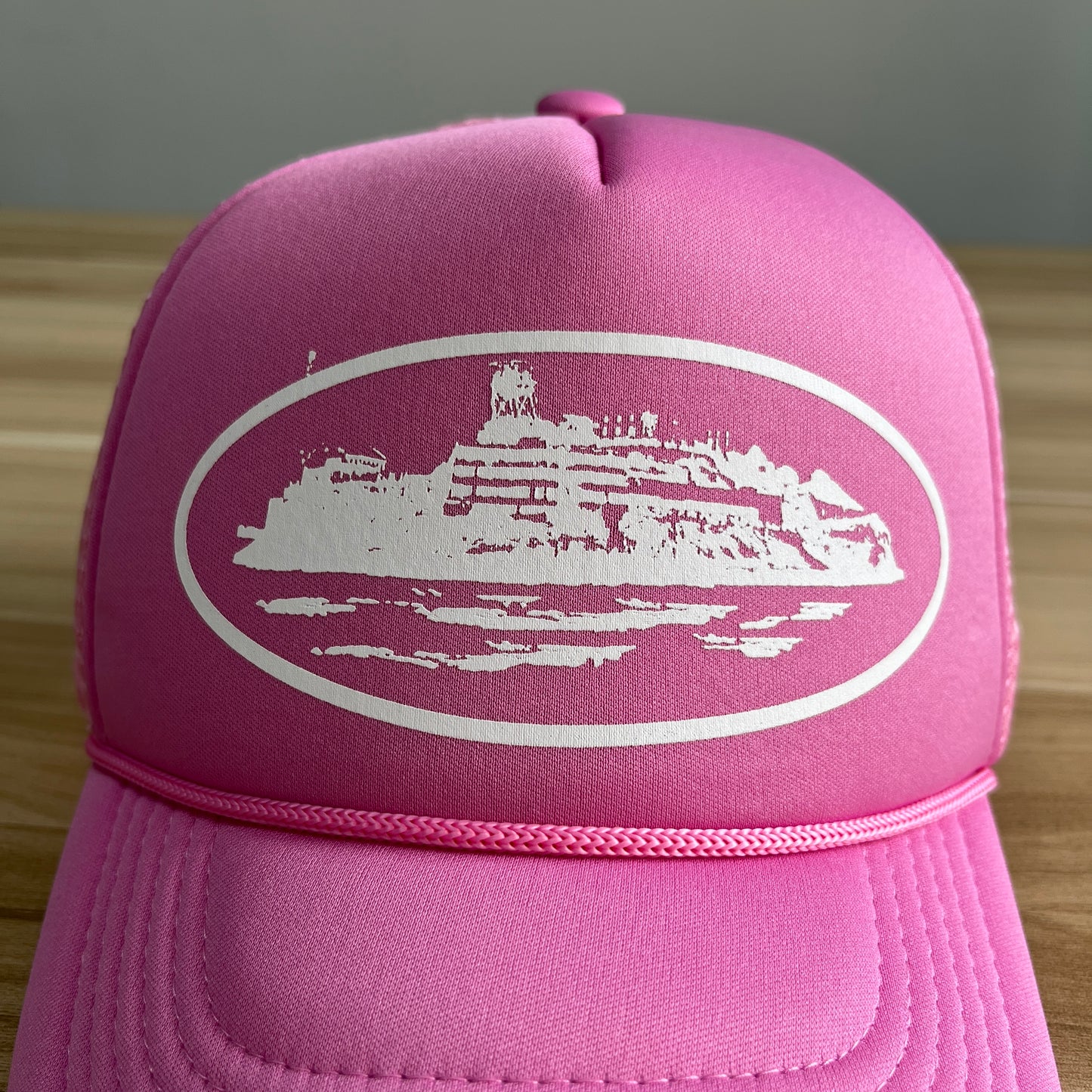 Corteiz Alcatraz Trucker Hat Pink