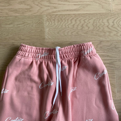 Corteiz All Over Print Joggers Wavy Pink