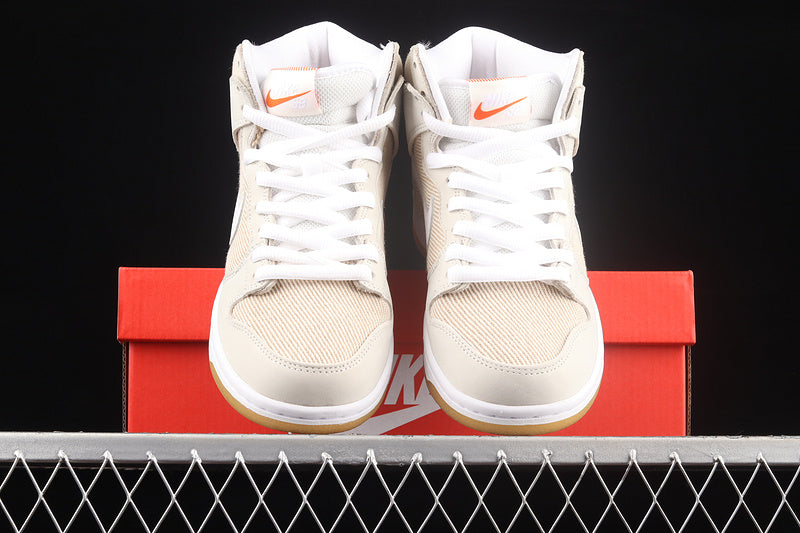 Nike SB Dunk High Pro Orange Label Unbleached Natural