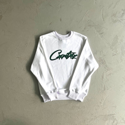 Corteiz Allstarz Sweatshirt White Green