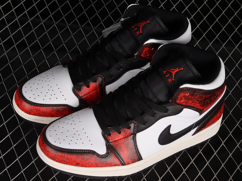 Jordan 1 Mid Wear-Away Chicago