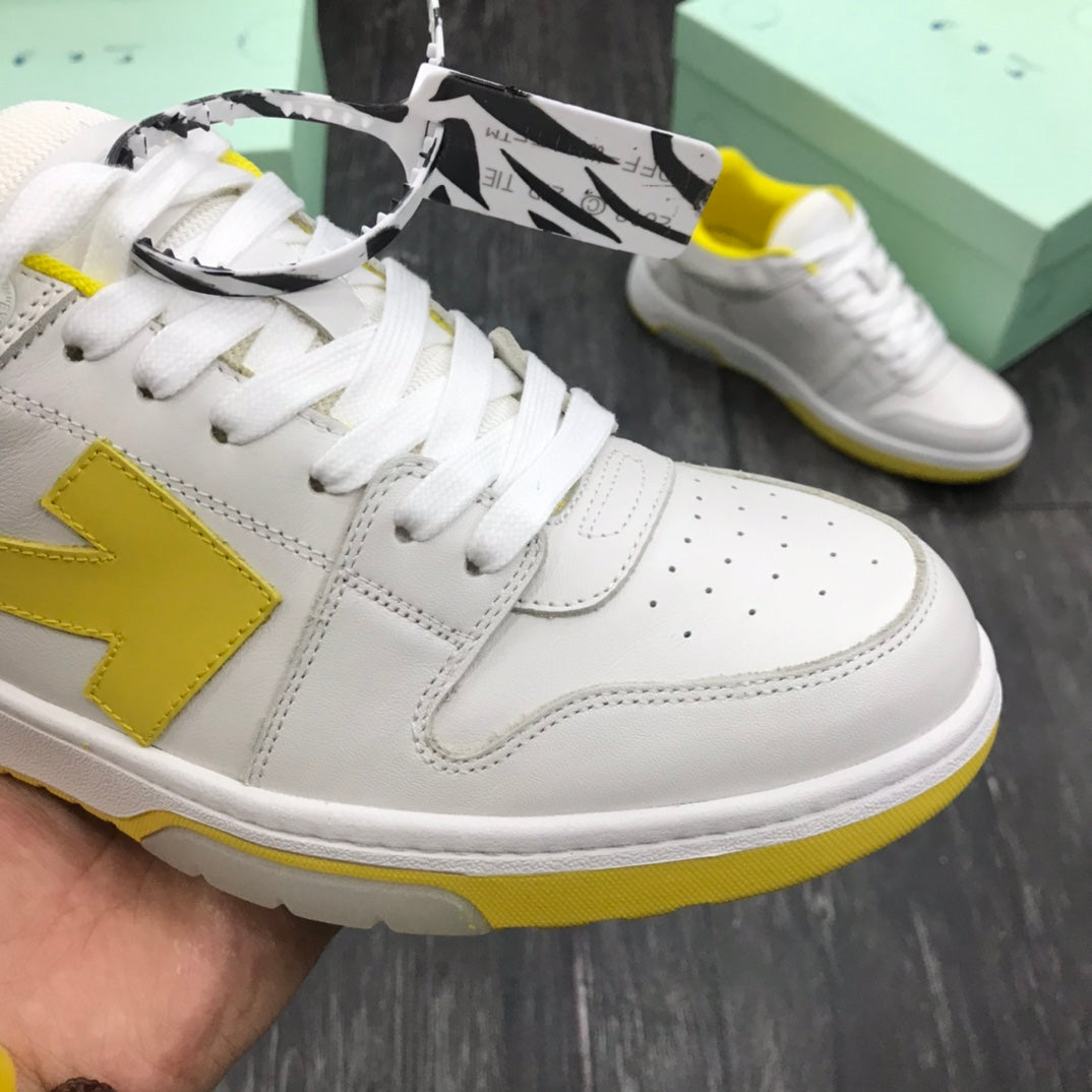 Off-White Out Of Office OOO Low Tops White Yellow