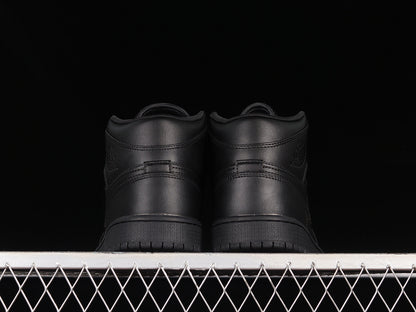 Jordan 1 Mid Triple Black