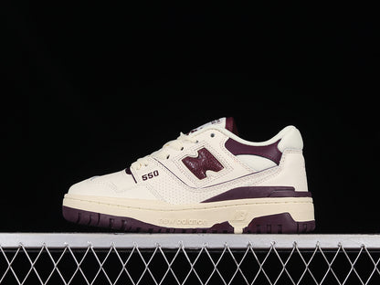 New Balance 550 Sea Salt Burgundy