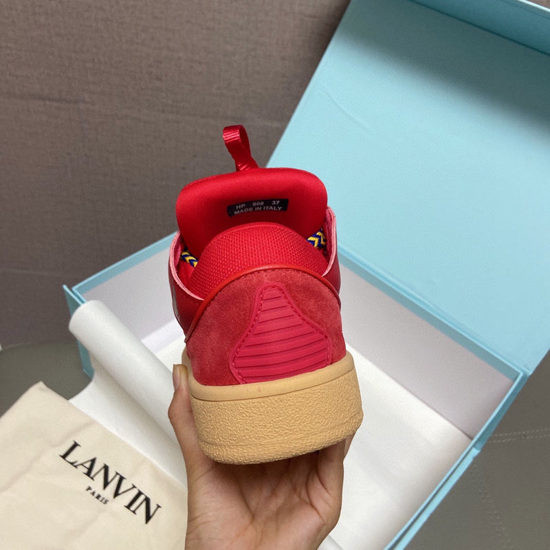 Lanvin Leather Curb Poppy Red