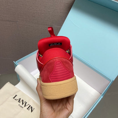 Lanvin Leather Curb Poppy Red