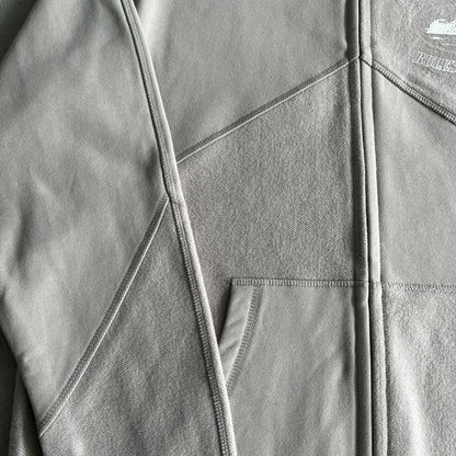 Corteiz Superior V2 Zip-Up Hoodie Stone Grey