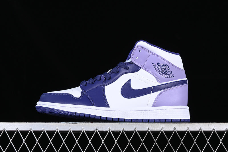 Jordan 1 Mid White Sky J Purple