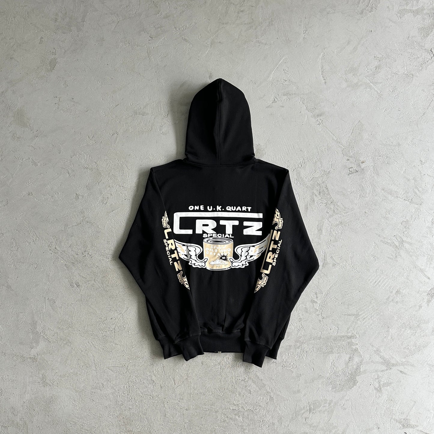 Corteiz Gasolina Double Zip Hoodie Black