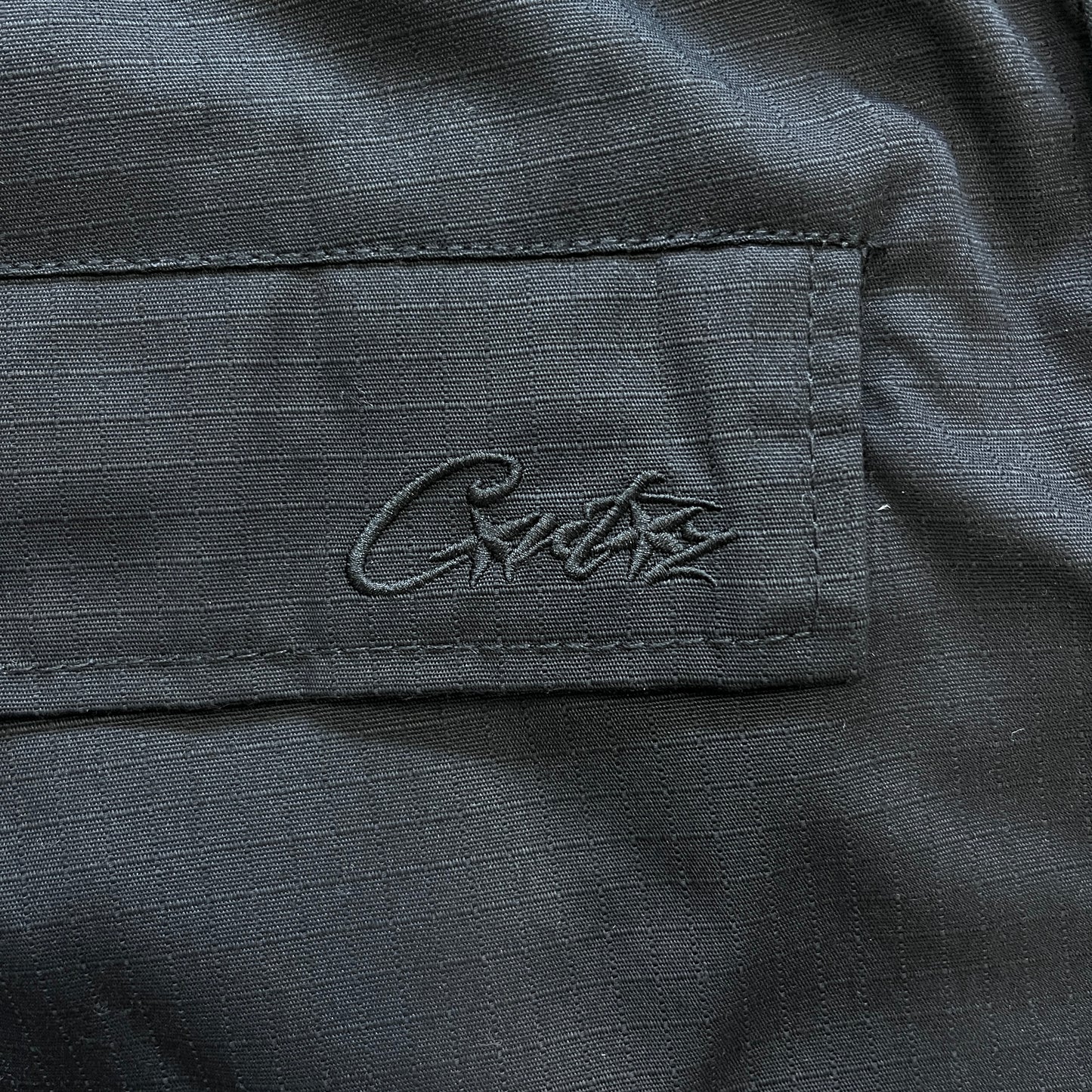 Corteiz Guerillaz Cargo Pants Triple Black