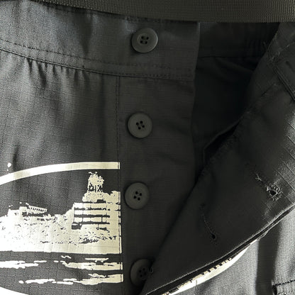 Corteiz 5 Starz Special Edition Guerillaz Cargo Pants Black