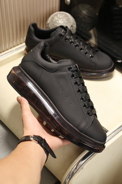 Alexander McQueen Oversized Clear Sole Triple Black