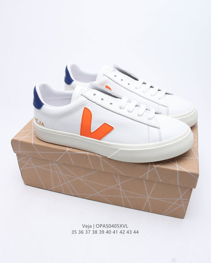 Veja Campo Low Chromefree White Orange Fluo