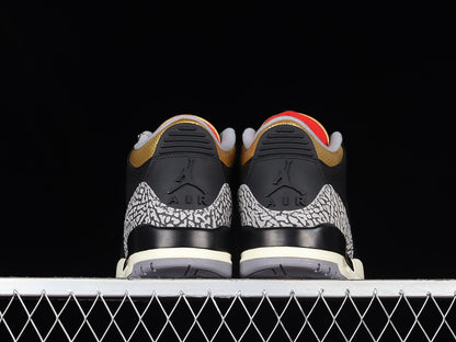 Jordan 3 Retro Black Cement Gold