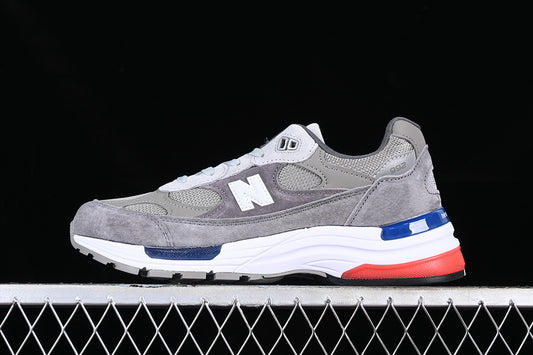 New Balance 992 Grey Blue Red