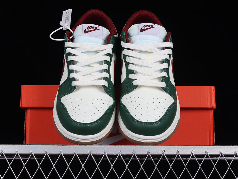 Nike Dunk Low Gorge Green Team Red