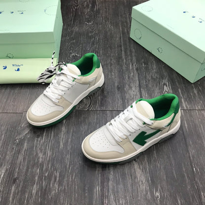 Off-White Out Of Office OOO Low Tops White Green