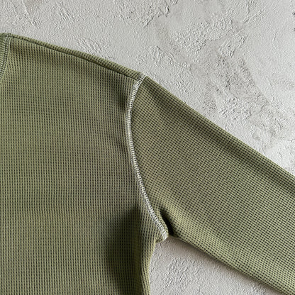 Corteiz Mesh Waffle Longsleeve Khaki Green