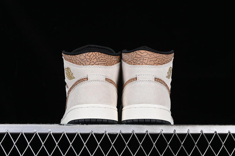 Jordan 1 Mid Brown Elephant