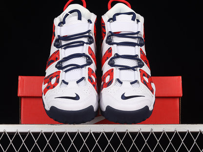 Nike Air More Uptempo Red Navy Camo