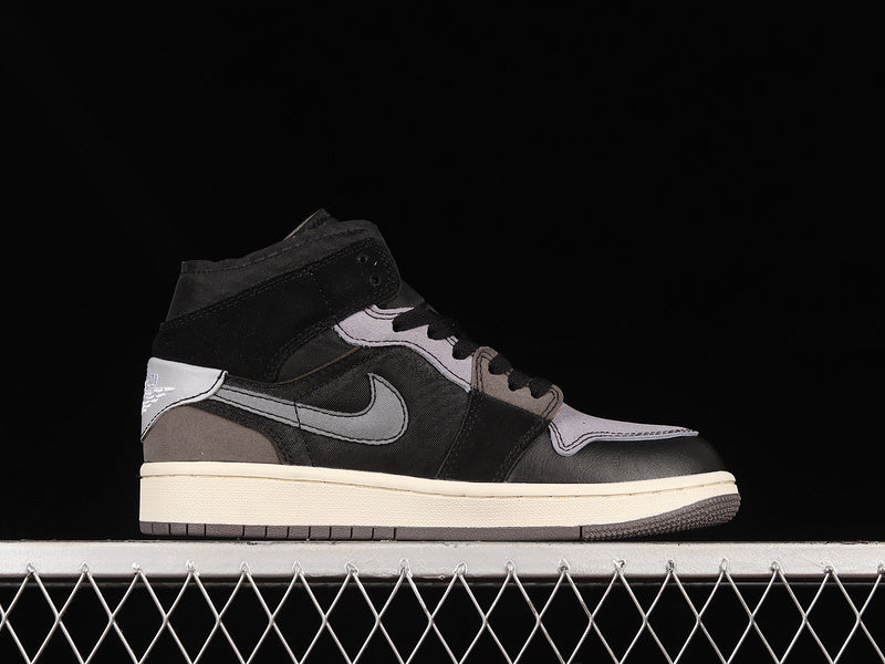 Jordan 1 Mid Craft Inside Out Black