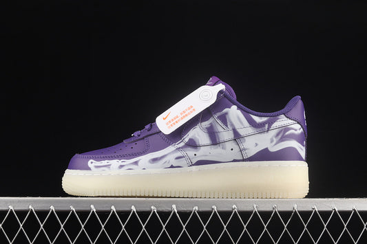 Nike Air Force 1 Low Violet Skeleton Halloween