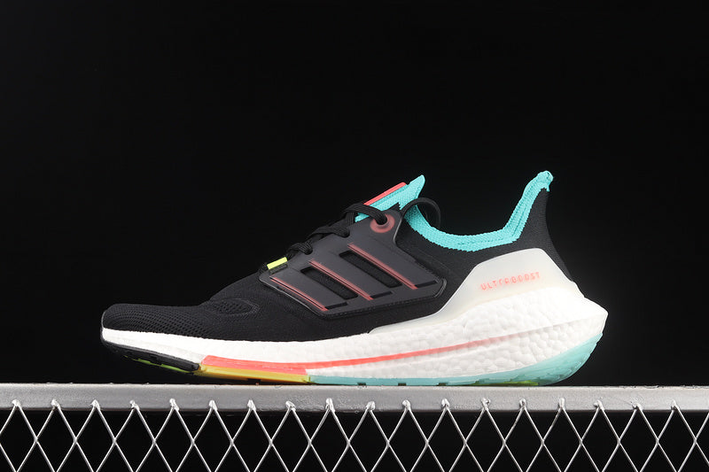 Adidas Ultra Boost 22 Black Turbo Mint Rush