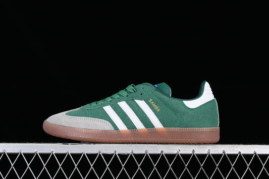 Adidas Samba Collegiate Green Gum Grey Toe