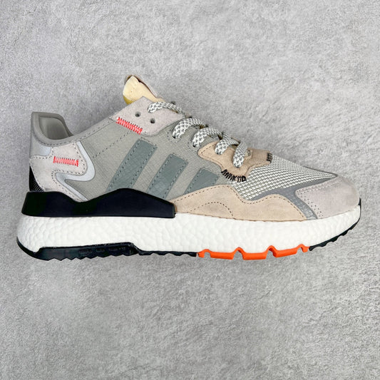 Adidas Nite Jogger Grey Two Solar Orange