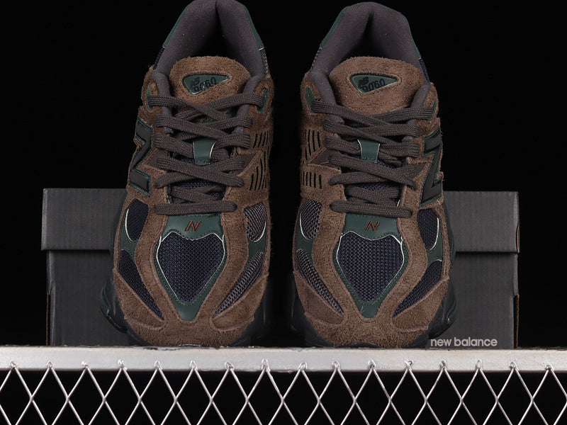 New Balance 9060 Dark Brown Green Broccoli