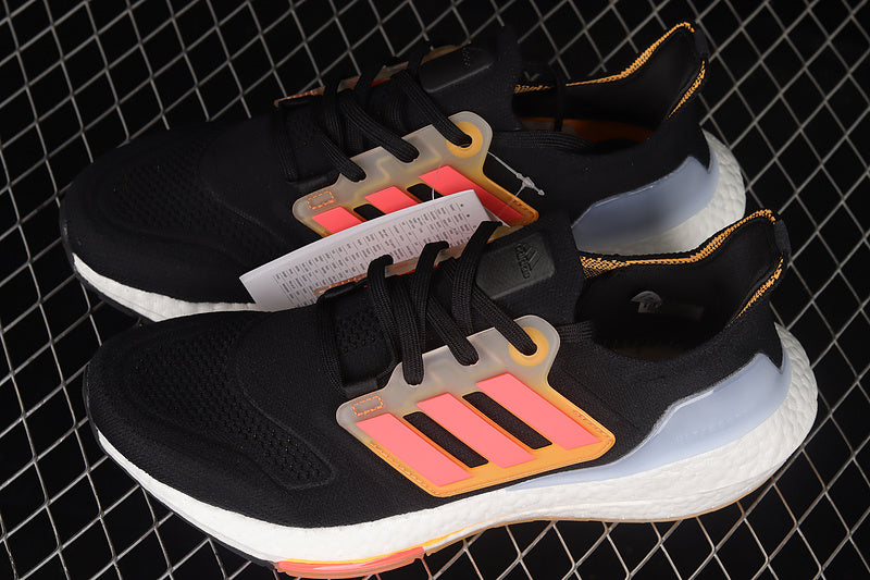 Adidas Ultra Boost 22 Black Turbo Flash Orange