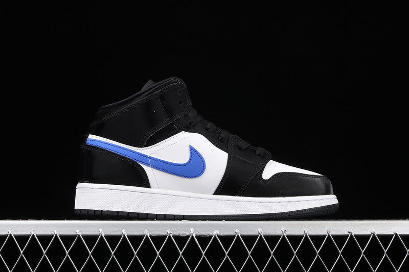 Jordan 1 Mid Black Racer Blue White