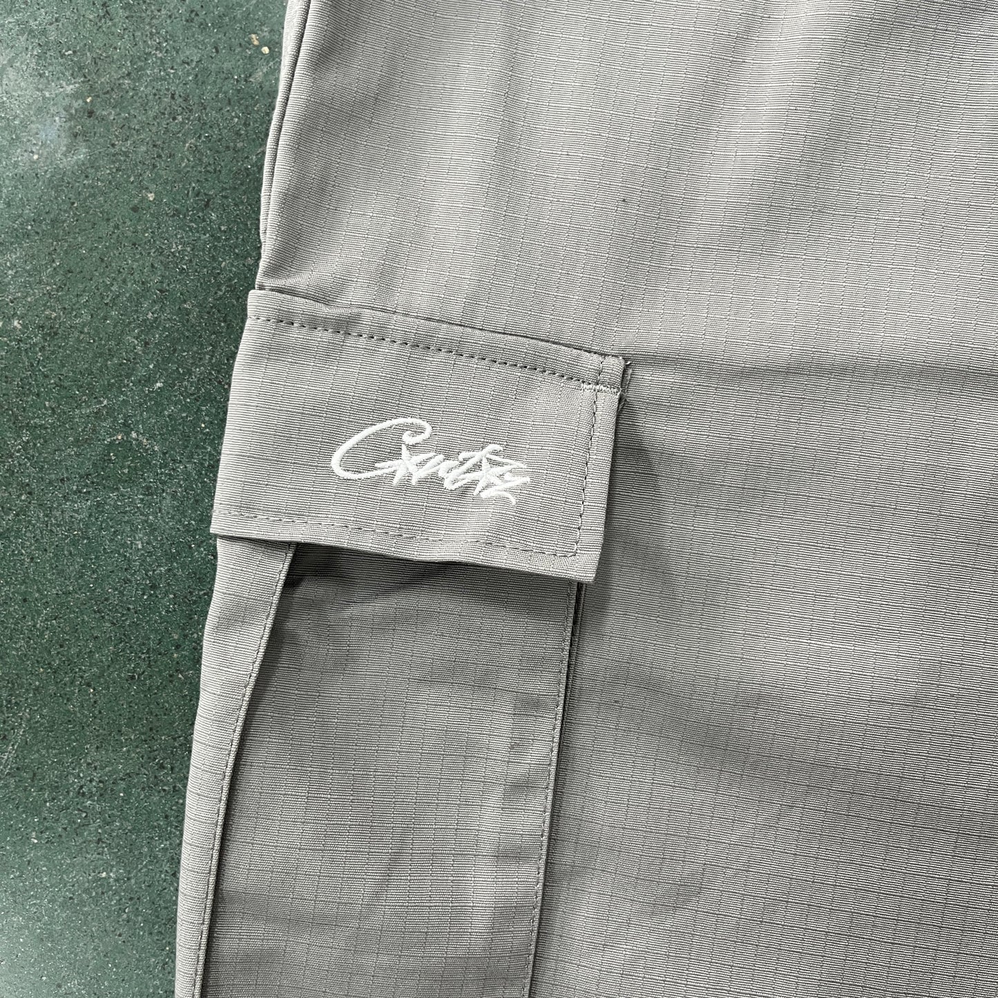 Corteiz Alcatraz Cargo Shorts Grey