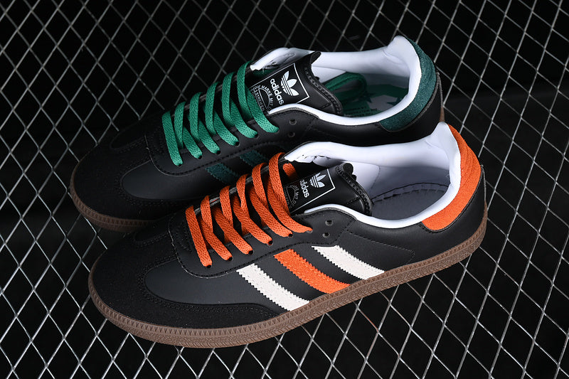 Adidas Samba Core Black Orange Green