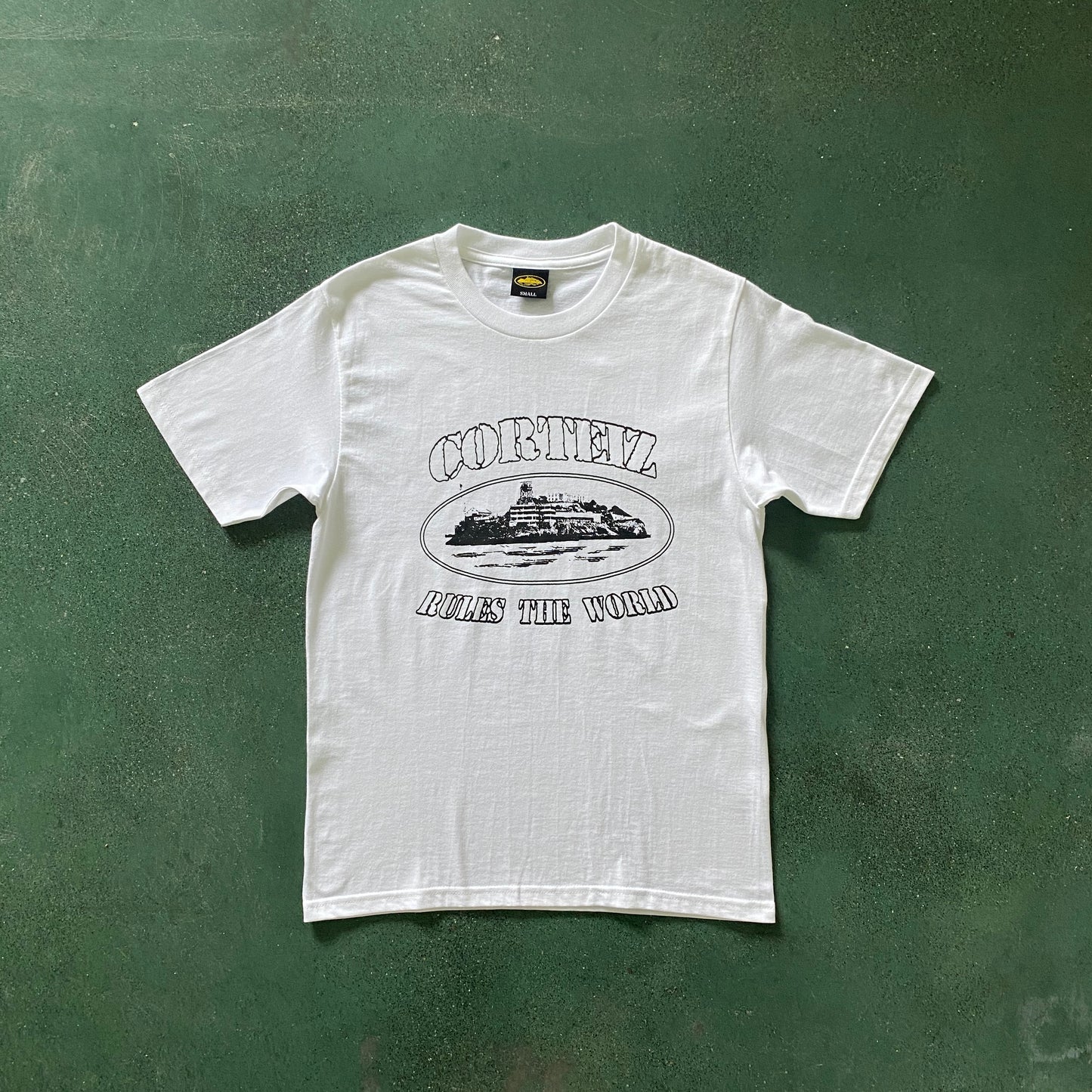 Corteiz Alcatraz Tee White Black