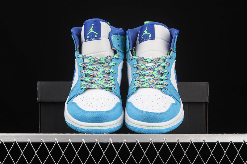 Jordan 1 Mid Sprite Blue