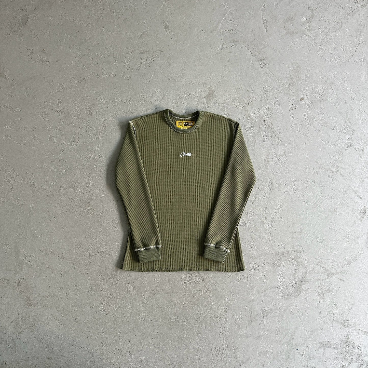 Corteiz Mesh Waffle Longsleeve Khaki Green