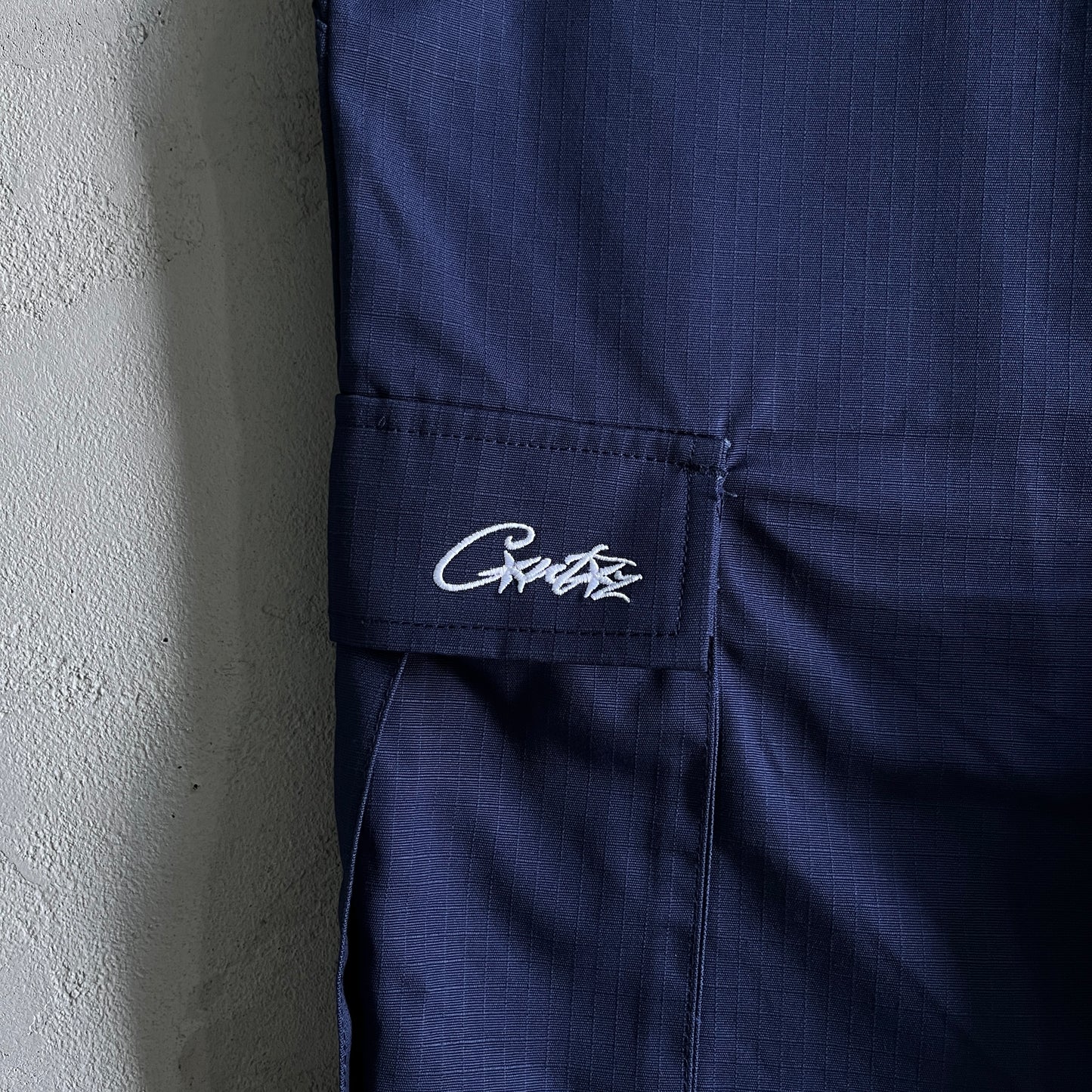 Corteiz Alcatraz Cargo Shorts Navy