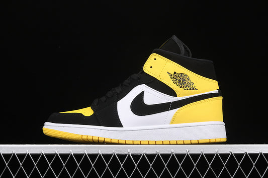 Jordan 1 Mid Yellow Toe Black