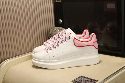 Alexander McQueen Oversized White Pink Carnelian Red