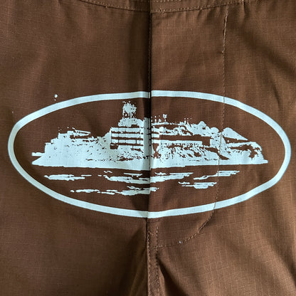 Corteiz Guerillaz Cargo Pants Brown