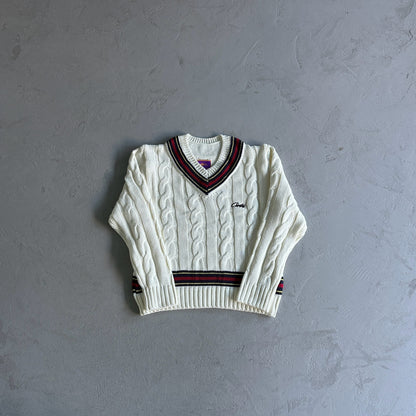 Corteiz Winbledon Knit Sweater White