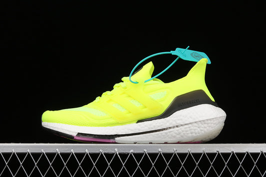 Adidas Ultra Boost 21 Solar Yellow Pink