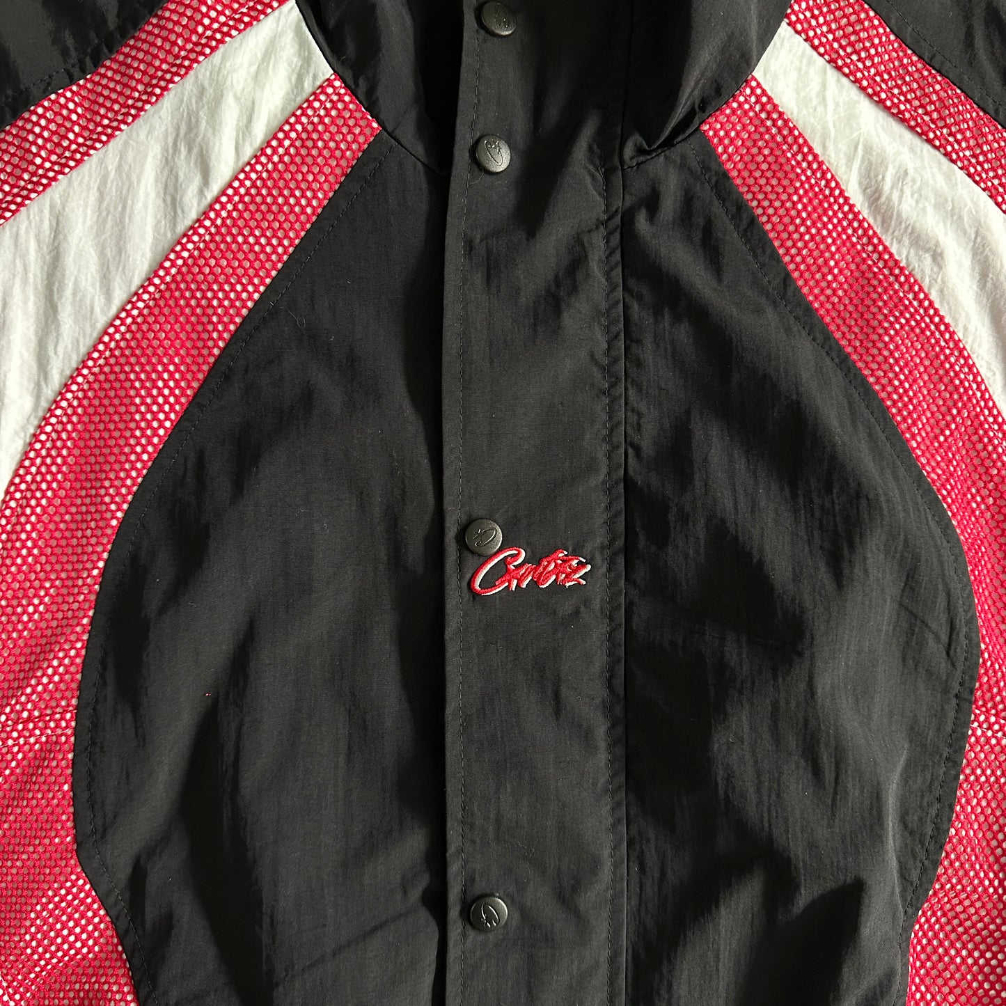 Corteiz Vertigo Shuku Jacket Black Red